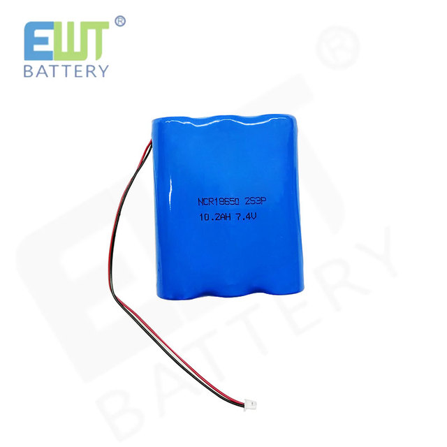 7.4V 10.2Ah 2S3P 18650 Li-ion Battery Packs for Tools