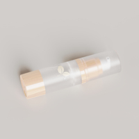 Flacon pompe airless en aluminium anodisé FTI, emballage cosmétique en verre dépoli 15ml 30ml 50ml 80ml 100ml – Offre Spéciale
