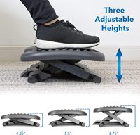 Repose-pieds ergonomique sous le bureau avec 3 niveaux de hauteur