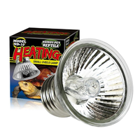 Lampe chauffante UVA UVB 3.0 pour reptiles, ampoules halogènes 25W/50W/75W en alliage d'aluminium pour tortues et lézards