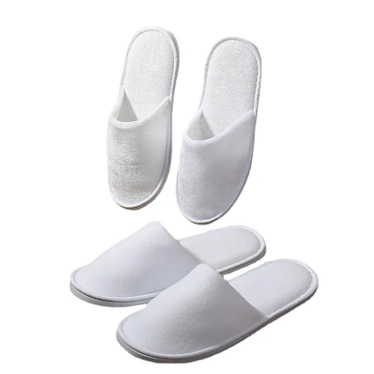 Wholesale Star rated hotels disposable hotel supplies slippers homestay beauty salons non slip towel cloth hotel slipper