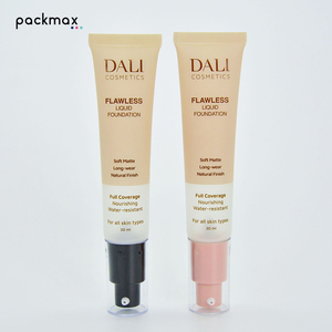 Tube souple personnalisé de 30 ml pour lotion et essence avec tête de pompe à pression, corps de tube transparent en PE, emballage cosmétique - Product Image 4