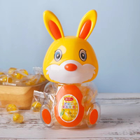 Bonbons en gros à prix abordable pour enfants, saveur fraise et mangue, bonbons gélifiés fruités en bouteille 128g, forme de dessin animé