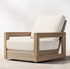 Ensemble de canapés d'extérieur modernes en teck, meubles de patio pour jardin, balcon, hôtel, complexe hôtelier - Product Image 6