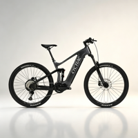 Vélo électrique tout-terrain à suspension intégrale en fibre de carbone, moteur central Bafang M560 500W, 12 vitesses, batterie 720Wh longue autonomie