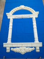 Coffrage durable en ciment pour encadrements de fenêtres, ornement de façade de maison et villa, moules de décoration murale extérieure