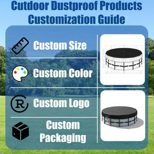 Bâche de <span class=keywords><strong>piscine</strong></span> en PE tissé de qualité supérieure pour piscines extérieures, anti-UV, anti-poussière et résistante à la pluie - Product Image 4