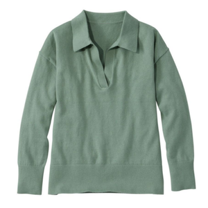 <span class=keywords><strong>Pull</strong></span> en cachemire tricoté à col polo, design personnalisé, pour femme - Product Image 4