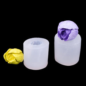 Moules en silicone en forme de tulipe et de rose pour la fabrication de bougies en plâtre, de diffuseurs d'huiles essentielles et la décoration de chocolats en <span class=keywords><strong>fondant</strong></span> - Product Image 2