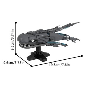 Khối xây dựng mô hình cá voi không gian funbuild MOC-200357 purgil ngôi sao cá voi Kích thước <span class=keywords><strong>L</strong></span> cuộc chiến tranh phiến quân xây dựng gạch khối đồ chơi - Product Image 6