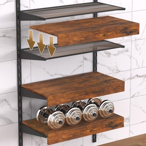 Brown Wooden <b>Storage</b> Rack Cover Dustproof Water Resistant Shield for Basement Retail Display - Product Image 5