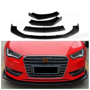 อุปกรณ์ตกแต่งรถยนต์สำหรับ Audi A4L A6L A5 A7 A8 A1 A3 ชุดแต่งกันชนหน้า สปอยเลอร์ดิฟฟิวเซอร์ สีดำด้าน - Product Image 1
