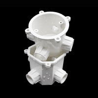 Boîte de jonction ronde en PVC Boîtes d'interrupteur 1 2 3 4 voies