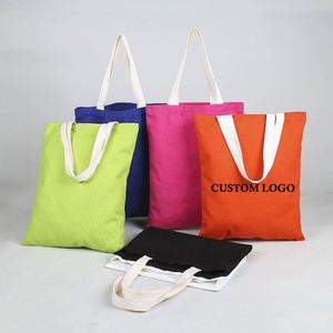 Sac fourre-tout en coton personnalisé, grande taille, sac en toile écologique, poignée d'épaule, logo publicitaire, cadeau d'entreprise - Product Image 2