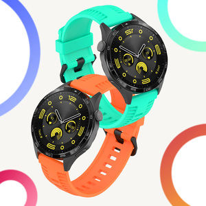 สายซิลิโคน20มม. 22มม. สำหรับ <span class=keywords><strong>Samsung</strong></span> Galaxy WATCH 6 5 4 Active 2 S3เกียร์กีฬา6คลาสสิก43 47มม. วงซิลิโคน - Product Image 2