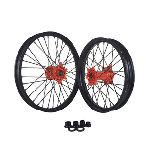 Ruedas de Aluminio Anodizado CNC para Motocross EXC/XC/SXF/XCF 21/19'', 125-450cc 2003-<span class=keywords><strong>2023</strong></span>, Alto Rendimiento - Product Image 4