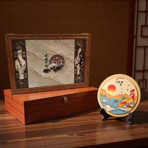 Wooden Tea Gift <b>Box</b> Rectangle Multiple Color Living Room Storage Teaware Packaging - Product Image 1