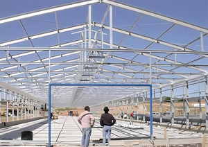 Garage della tenda dell'automobile della tettoia di stoccaggio del motociclo della <span class=keywords><strong>casa</strong></span> prefabbricata della struttura d'acciaio leggera all'aperto - Product Image 6