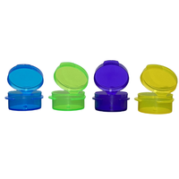 Mini pot à cosmétiques pour les yeux avec charnière, 1g 3g 5g, vente en gros d'usine, flacon en plastique transparent à rabat