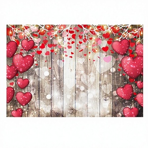 Toile de fond romantique pour la Saint-Valentin avec motif en forme de cœur pour photomaton, diffusion en direct, photographie de <span class=keywords><strong>couple</strong></span> - Product Image 1