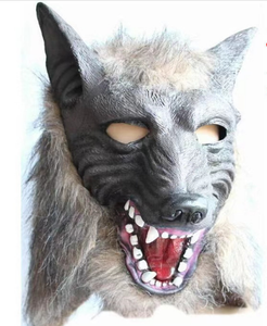 Masque de <span class=keywords><strong>loup</strong></span> d'Halloween avec gants à griffes, ensemble masque de <span class=keywords><strong>loup</strong></span>-<span class=keywords><strong>garou</strong></span> effrayant en latex pour accessoires de fête costumée, masque tête de <span class=keywords><strong>loup</strong></span> et gants - Product Image 3