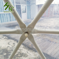 Yurt mongol de camping en plein air pour hôtel-resort quatre saisons, 5m 6m, tente dôme de glamping, structure en acier galvanisé, tissu PVC imperméable