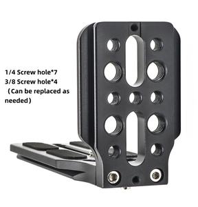 Plaque de fixation rapide en forme de L pour appareil photo, accessoire en aluminium pour prise de vue verticale, support pour stabilisateur Zhiyun <span class=keywords><strong>Ronin</strong></span> SC, trépied DSLR - Product Image 4