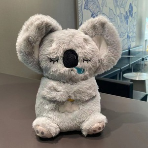Bonne vente mignon loutre bébé respiration musique Long mécanisme sommeil apaisant jouet Super doux <span class=keywords><strong>peluche</strong></span> poupée PP ours Koala cadeau - Product Image 3