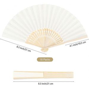 Custom Wedding Hand Fan Durable Plastic 200+ Color Options, Quick Customization - Product Image 2