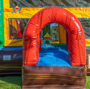 Circuito de Obstáculos Inflable con Temática Navideña y Tobogán Doble - Casa de Brinco de Grado Comercial para <span class=keywords><strong>Alquiler</strong></span> en Fiestas Navideñas - Product Image 5