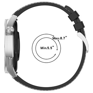 FORWELLENY-Correa de silicona oficial para <span class=keywords><strong>HUAWEI</strong></span> <span class=keywords><strong>SMARTWATCH</strong></span> <span class=keywords><strong>GT</strong></span> <span class=keywords><strong>5</strong></span>, pulsera deportiva compuesta de 46mm - Product Image 3