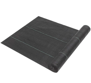 PP Woven Plastic Weed Control Block Mat Fabric Cloth Weed Barrier Mat For Agricultural Ground Cover