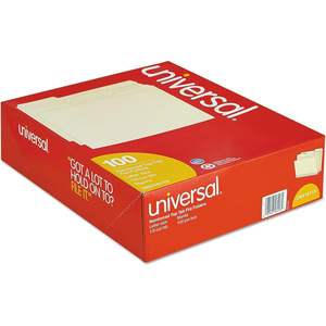 Carpeta de Archivos Universal 16113, Corte 1/3, Surtido, Dos Capas, con Solapa Superior, Tamaño Carta, Manila - Caja de 100 Unidades, Productos de Oficina y Archivo - Product Image 2