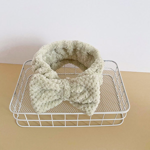 Mùa Đông Phụ Nữ Tóc Phụ Kiện Thời Trang Cô Gái Chất Lượng Cao Rửa Bow Hairband Lông Spa <span class=keywords><strong>Headband</strong></span> Cho Phụ Nữ - Product Image 4