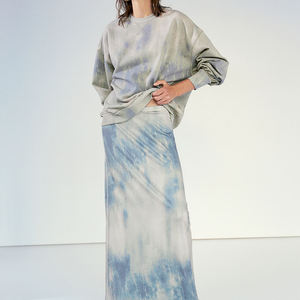 Moda Casual mujer Color sólido cuello redondo manga larga sudadera pulóver Otoño Invierno - Product Image 6