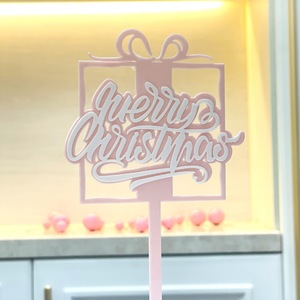Honey And Sweetness Christmas Acrylic <b>Cake</b> Topper Merry Christmas <b>Cake</b> <b>Decoration</b> Ins Style Party <b>Supplies</b> - Product Image 3