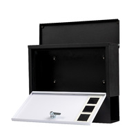 Boîte aux lettres en acier galvanisé personnalisée, durable, étanche, nouveau design pour bureau, style vintage, grande boîte aux lettres pour appartement