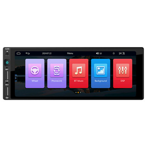เครื่องเล่น MP5 ติดรถยนต์ขนาด 6.9 นิ้ว แบบขาตั้งเดี่ยว พร้อม Wireless CarPlay และ Android Auto สำหรับวิทยุในรถยนต์แบบแฮนด์ฟรี - Product Image 2