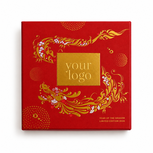 Boîte cadeau de chocolat haut de gamme personnalisée avec plateau en velours floqué et gobelets en papier de qualité alimentaire, boîte en papier personnalisée - Product Image 2