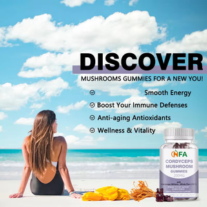 Private Label <b>Cordyceps</b> Mushroom <b>Gummies</b> to Help Women's and Men's Anti Aging Antioxidants and Wellness Candy Gummy Supplements - Product Image 5