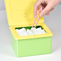 Bocaux en plastique portables multifonctionnels de 500 ml avec couvercle à rabat pour les soins du visage