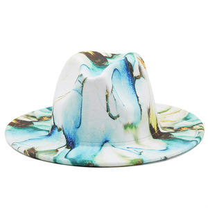Personnalisé pas cher <span class=keywords><strong>prix</strong></span> impression laine feutre Fedora chapeaux femmes en gros <span class=keywords><strong>2022</strong></span> femme - Product Image 5