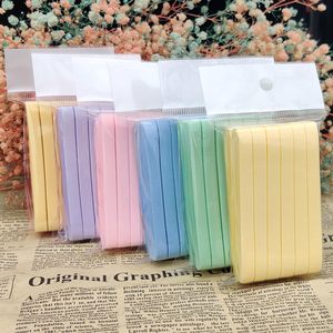 Woxin 12 cái/túi hình bầu dục hình trên khuôn mặt miếng bọt biển Puff nén PVA miếng bọt biển khô Dải tẩy tế bào chết làm sạch có thể giặt trang điểm miếng bọt biển - Product Image 5