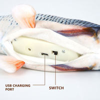 2023 Simulation interactive natation robot usb électrique mobile poisson cataire danse électrique disquette poisson jouet pour chat