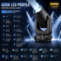 MOKE 550W LED Moving Head Beam Light DMX512 Bühnenbeleuchtung 2,5-55 Grad Zoom Gobo Prisma CMY CTO Konzert Party Licht