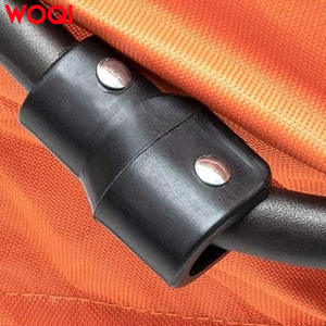 Silla Plegable Woqi con Estructura de Acero Inoxidable, Tela Oxford Naranja, Silla de Jardín para Exteriores, Capacidad de Carga de 150 kg - Product Image 1