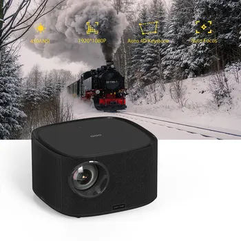 4K 1080P  Laser 30000 Lumens 320ANSI With Speakers Mobile HD Auto Focusing LED LCD Portable Mobile Phone Projector