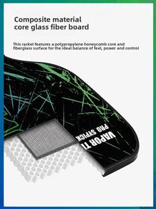 ชุดไม้พายพิคเคิลบอลคอมโพสิตไฟเบอร์กลาส |   น้ำหนักเบาพิเศษเพื่อการเล่นที่ยาวนานและการตอบสนองที่รวดเร็ว |   สำหรับการฝึกอบรมของโรงเรียนและชมรม - Product Image 4