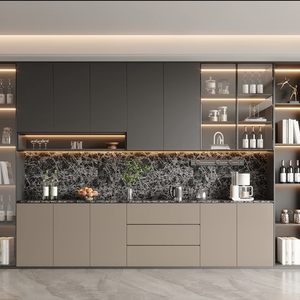 Mobili da <span class=keywords><strong>Cucina</strong></span> di Alta Gamma, Armadietti Moderni di Lusso, <span class=keywords><strong>Cucina</strong></span> Modulare Minimalista in PET Personalizzabile - Product Image 2