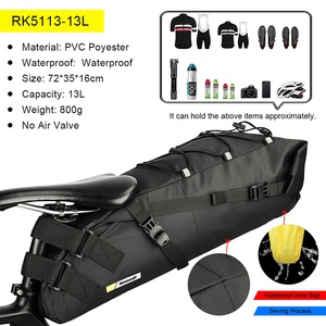 Rhinowalk 13L sillín de bicicleta embalaje impermeable viaje sillín <span class=keywords><strong>bolsa</strong></span> ciclismo bicicleta <span class=keywords><strong>Bikepacking</strong></span> para bicicleta de montaña carretera - Product Image 5